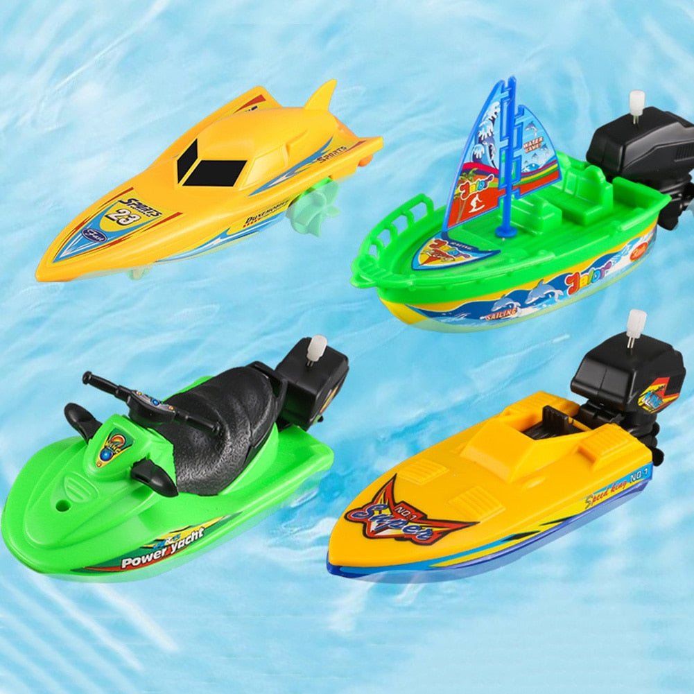 Speed Boat Floats in Water