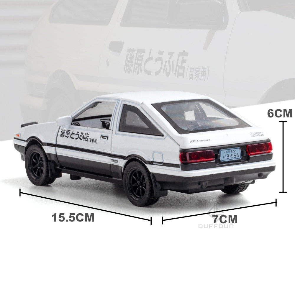 Toyota AE86 1:32 Alloy Car Models Toy / Diecast Initial D - Pull Back Toys