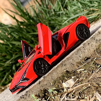 1:36 Lamborghini Sian car Model Toy Alloy Diecast Pull Back Collection Supercar Toys Vehicle For Decoration Gifts F123