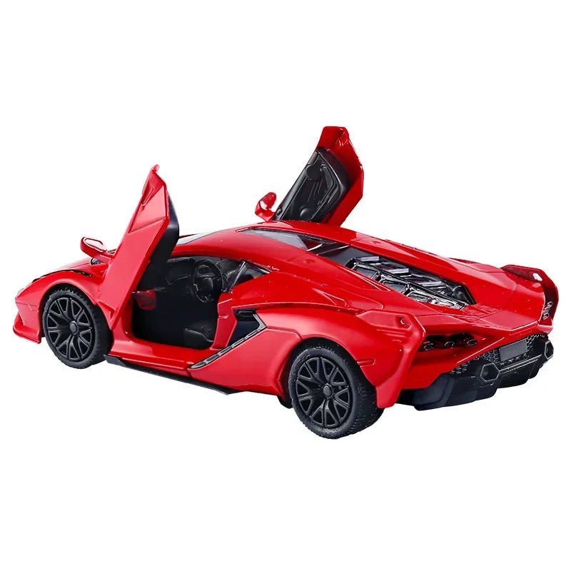 1:36 Lamborghini Sian car Model Toy Alloy Diecast Pull Back Collection Supercar Toys Vehicle For Decoration Gifts F123