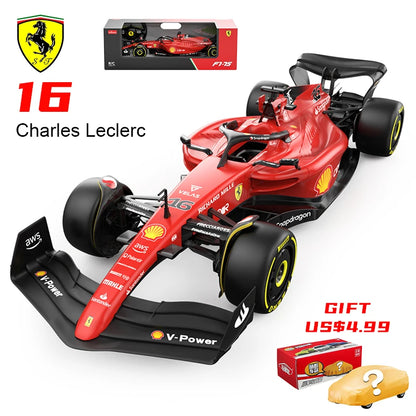 1:12 2022 Ferrari F1-75 #16 Charles Leclerc F138 #3 Alonso F1 Formula Racing RC Car Toy Collection Gift Remote Control Toys 1/18
