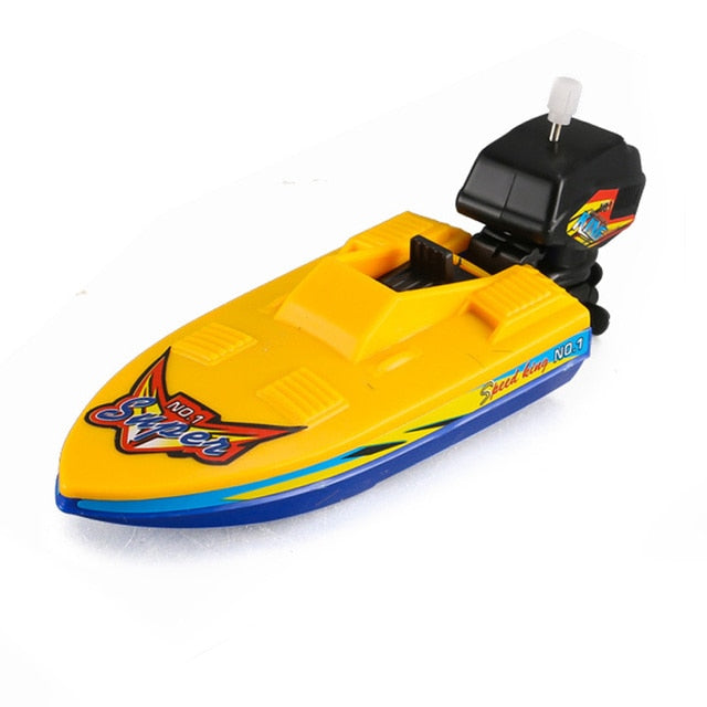 Speed Boat Floats in Water